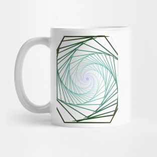 Paint geometric blue abstract galaxy Mug